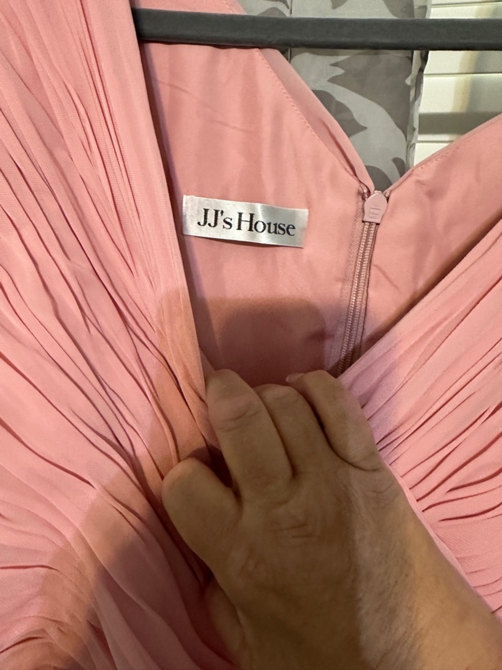 JJs House Blush Long Sleeve V-Neck Maxi Dress - Picture 6 of 12
